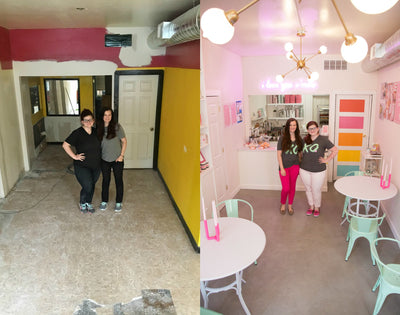 Creating the wonderland...before and after!