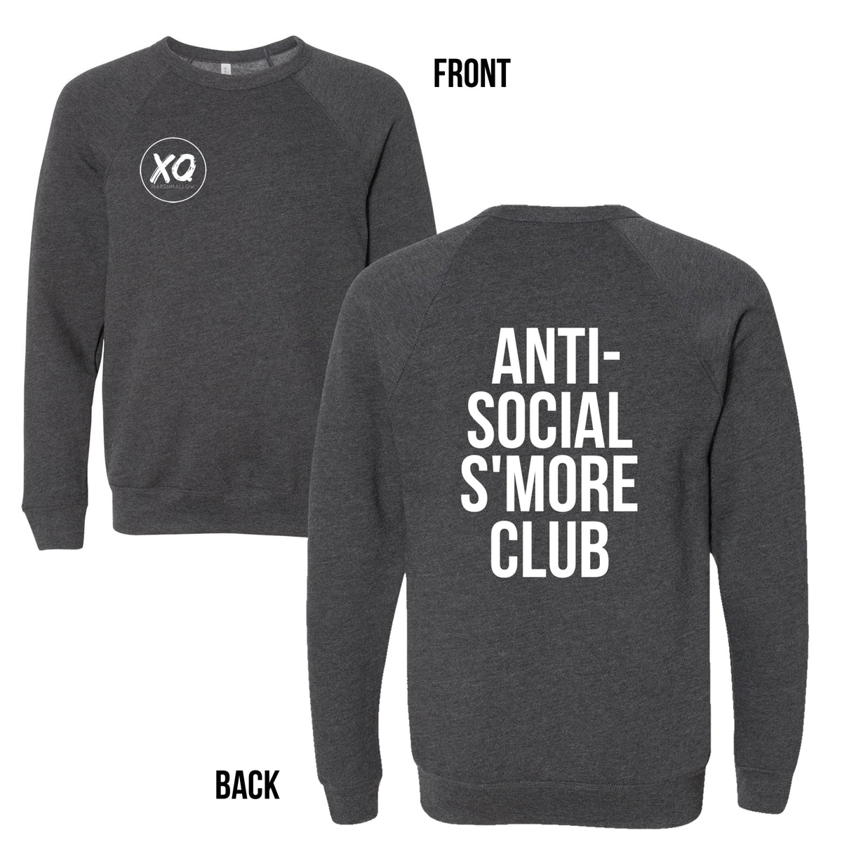 xomarshmallow Anti Social S more Club Fleece Lined Sweater