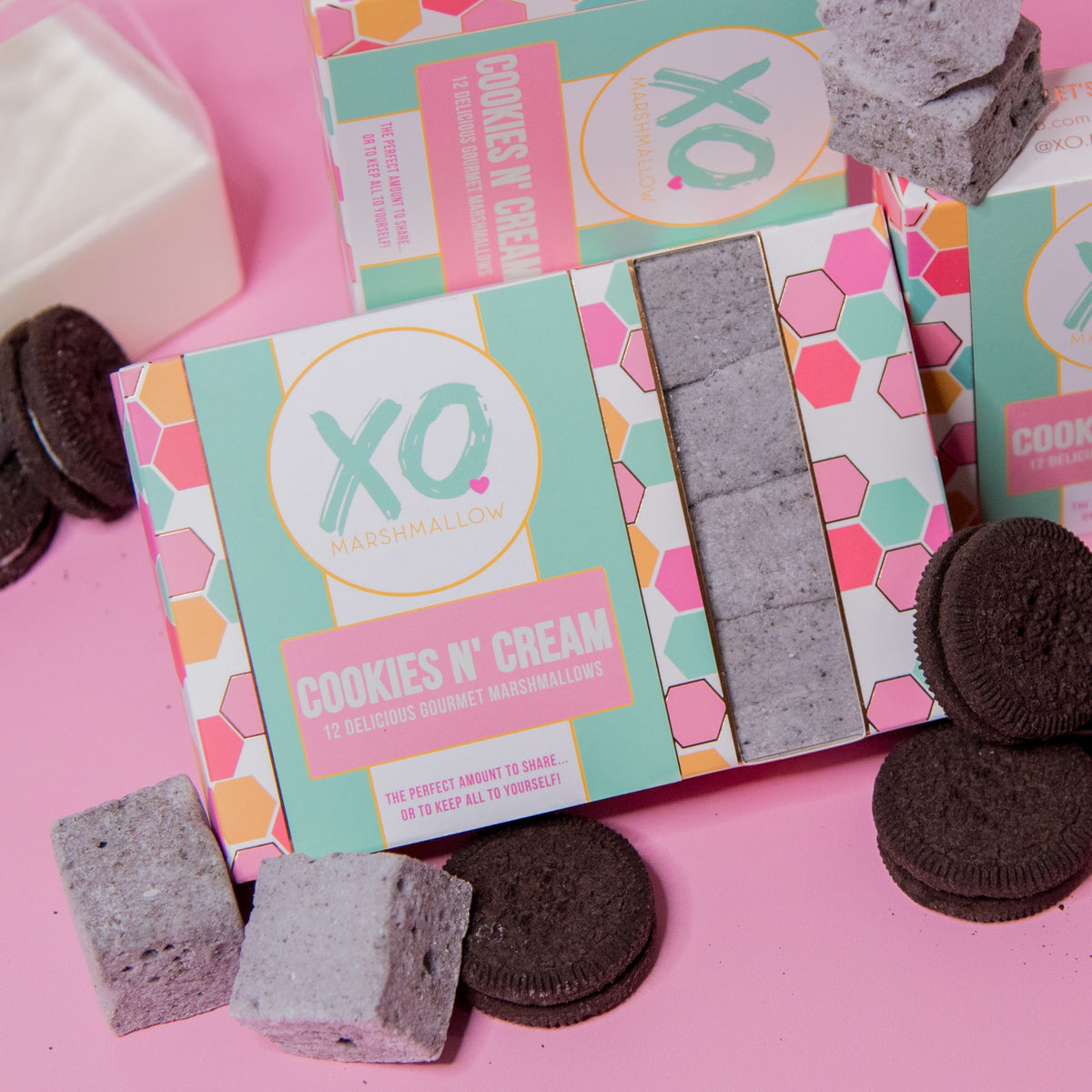 Cookies and Cream Marshmallows (set of 12) xomarshmallow