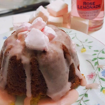 Elderflower Rose Mini Lemon Bundt Cakes