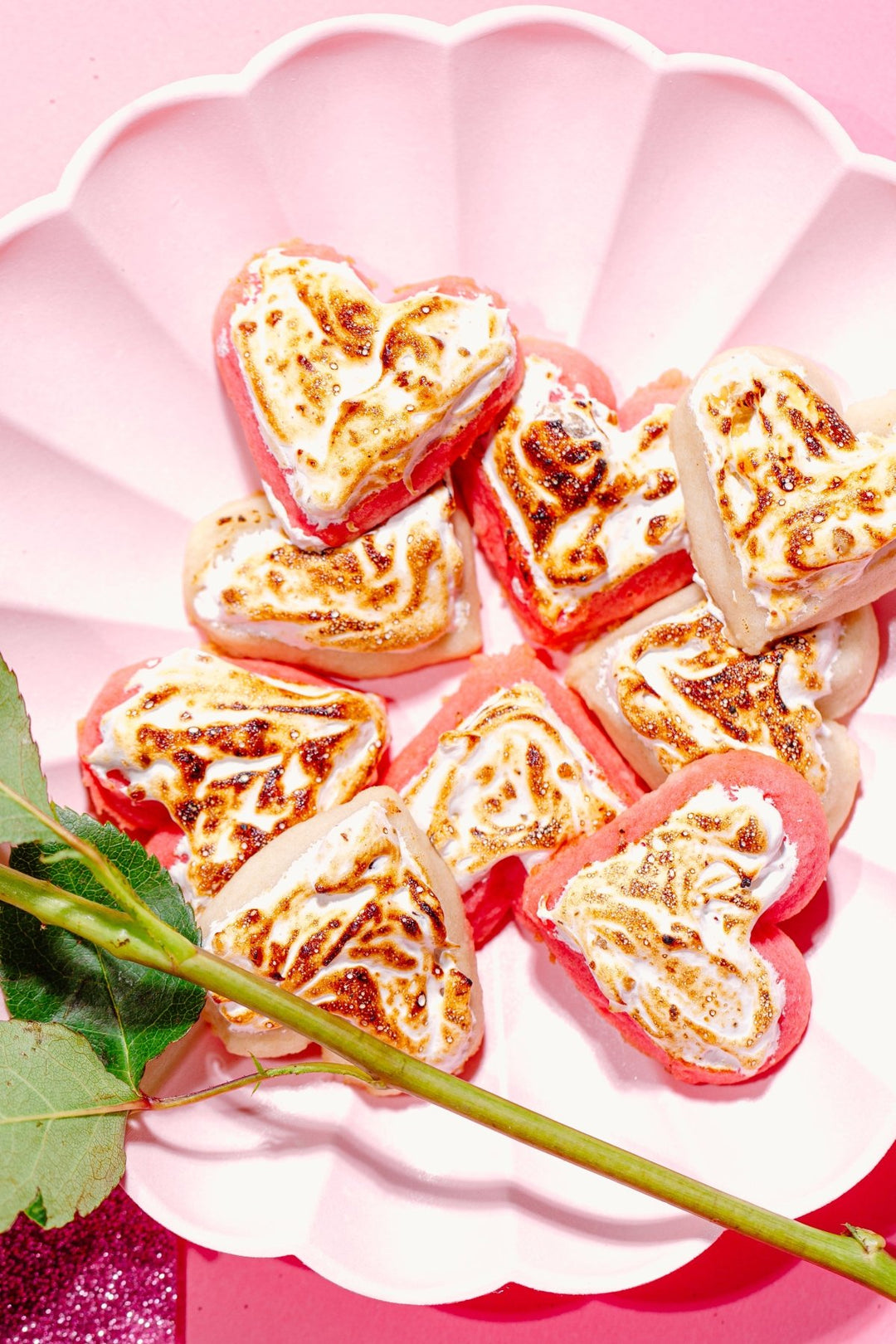 Heart-Shaped Sugar Cookies with Toasted OMG - xomarshmallow