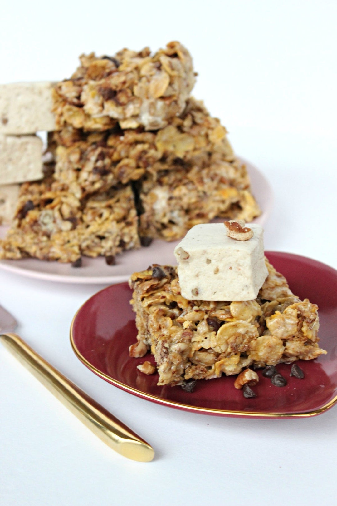 Maple Pecan Cereal Bars (Gluten Free!) - xomarshmallow
