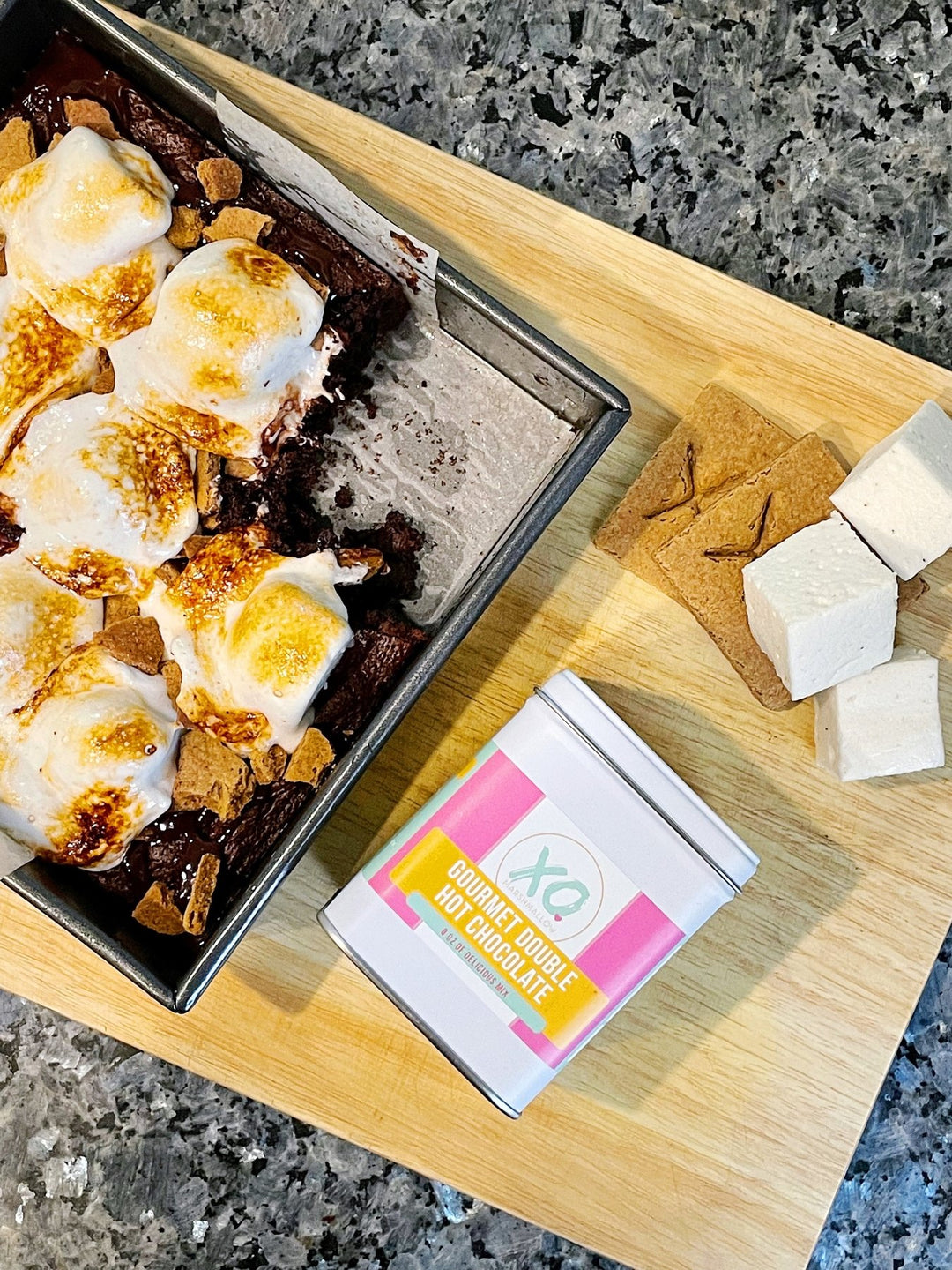 Recipe: S'mores Brownies Using our Cocoa Mix - xomarshmallow