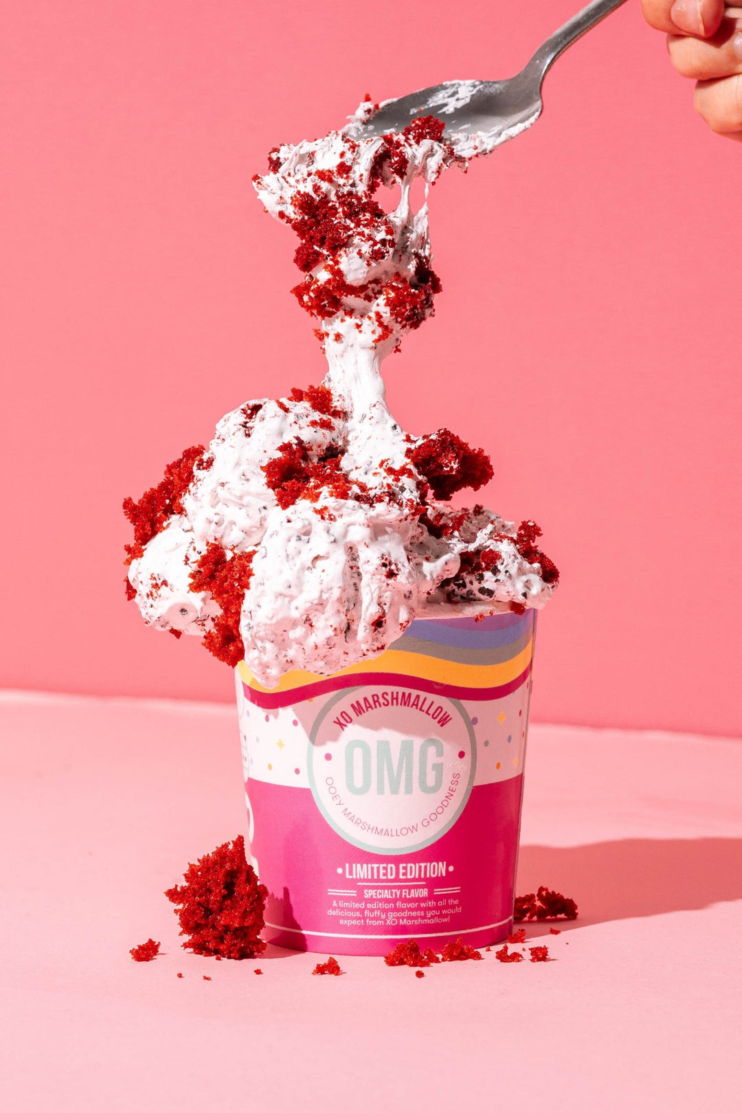 Red Velvet Cake Flavored Marshmallow Creme in a Pint | XO