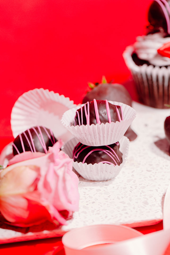 Dark Chocolate Strawberry Fluffles™ (set of 3)