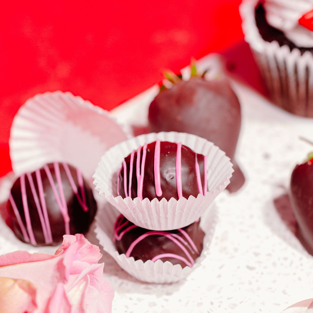 Dark Chocolate Strawberry Fluffles™ (set of 3)