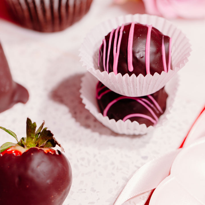 Dark Chocolate Strawberry Fluffles™ (set of 3)