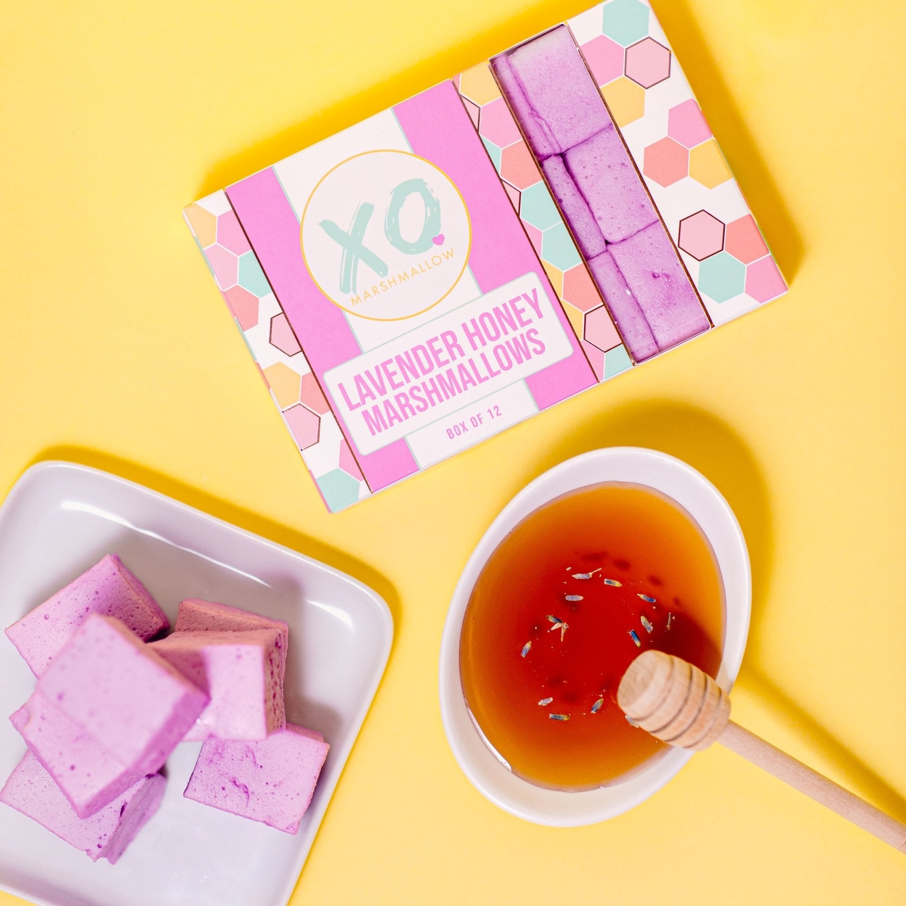 Lavender Honey Marshmallows (set of 12) - xomarshmallow