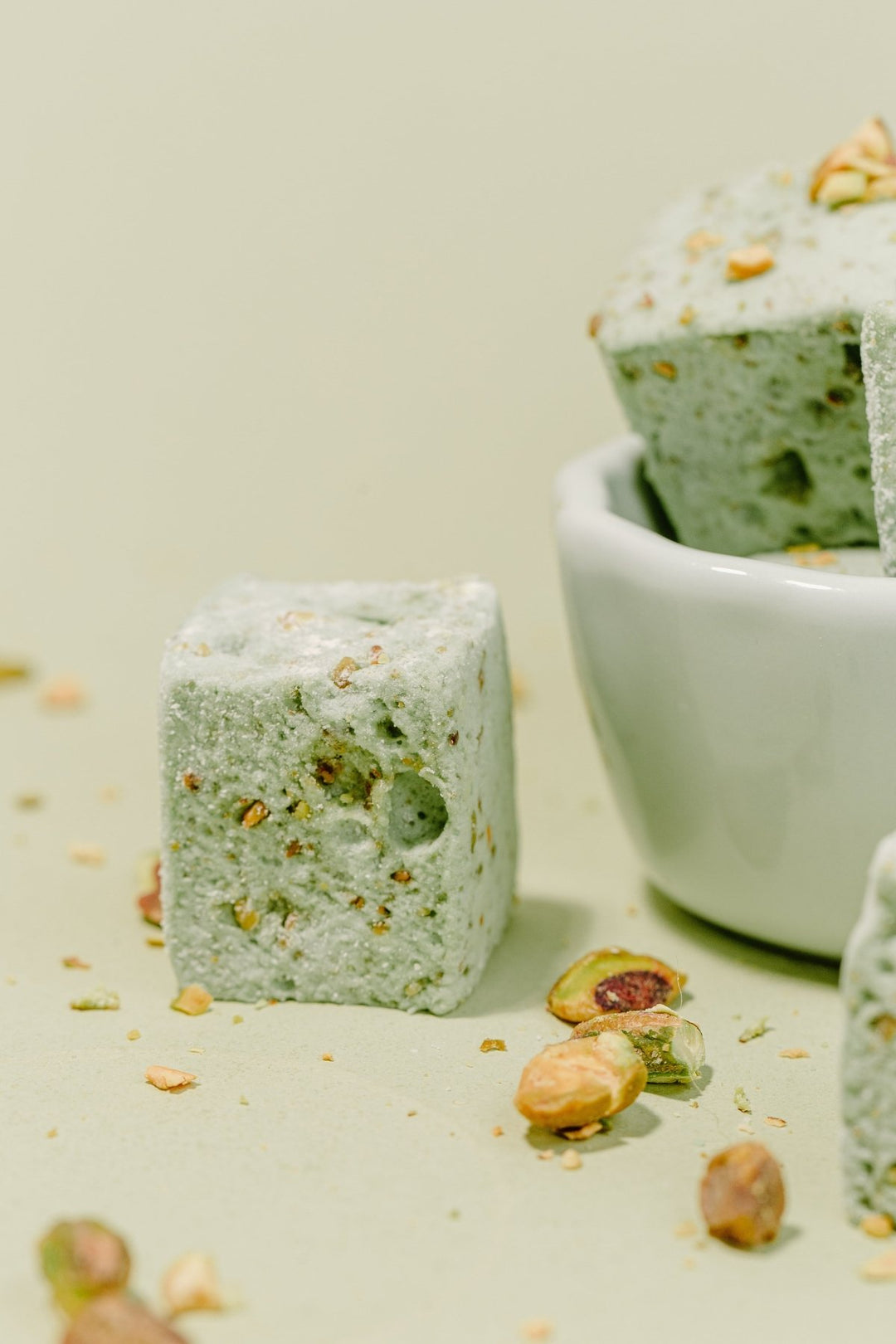 Pistachio Marshmallows Handmade with Fresh Pistachios | XO