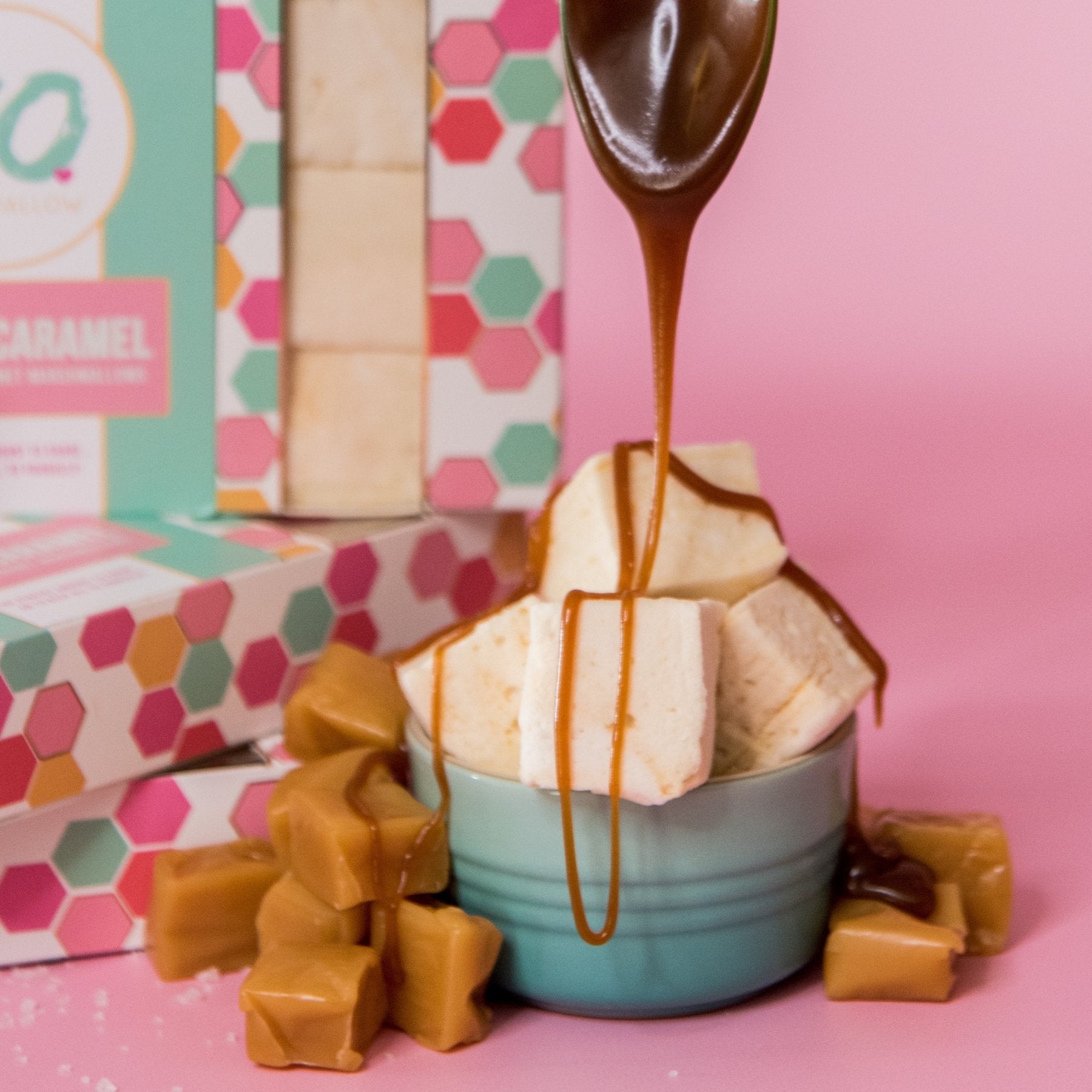 Salted Caramel Gourmet Handcrafted Marshmallows | Shop XO